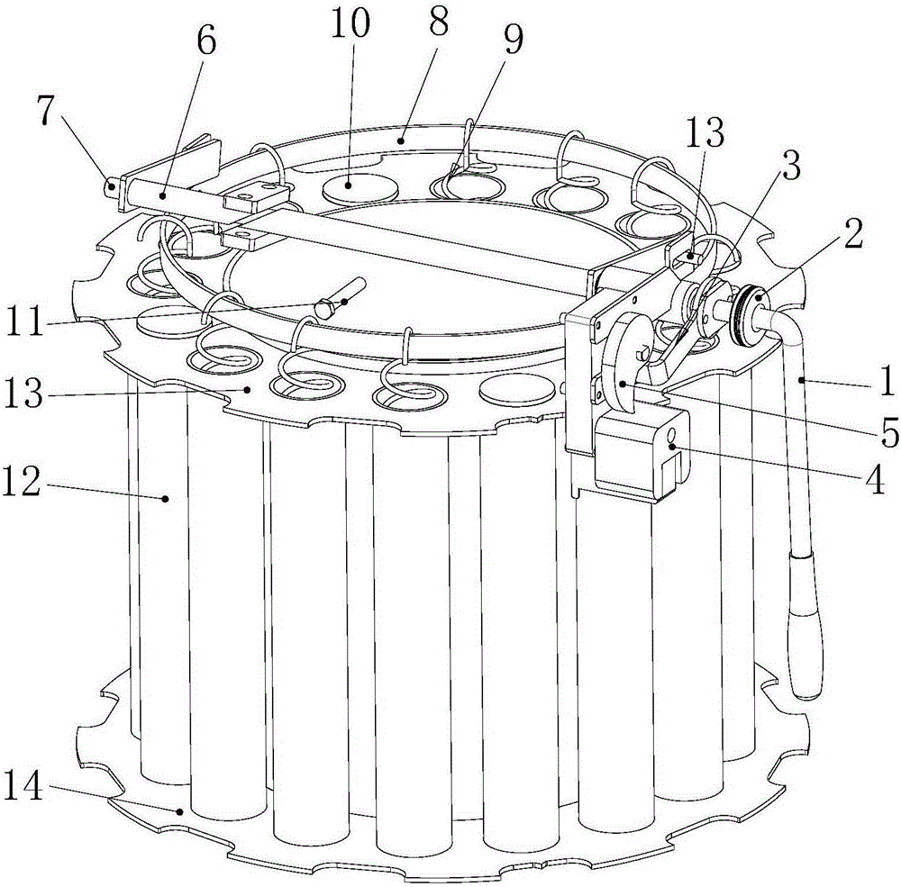 Smoke dust cleaning structure of full-automatic biomass combustion furnace