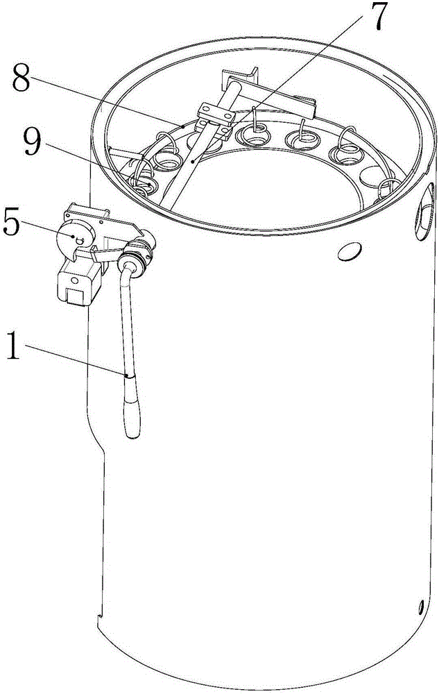 Smoke dust cleaning structure of full-automatic biomass combustion furnace