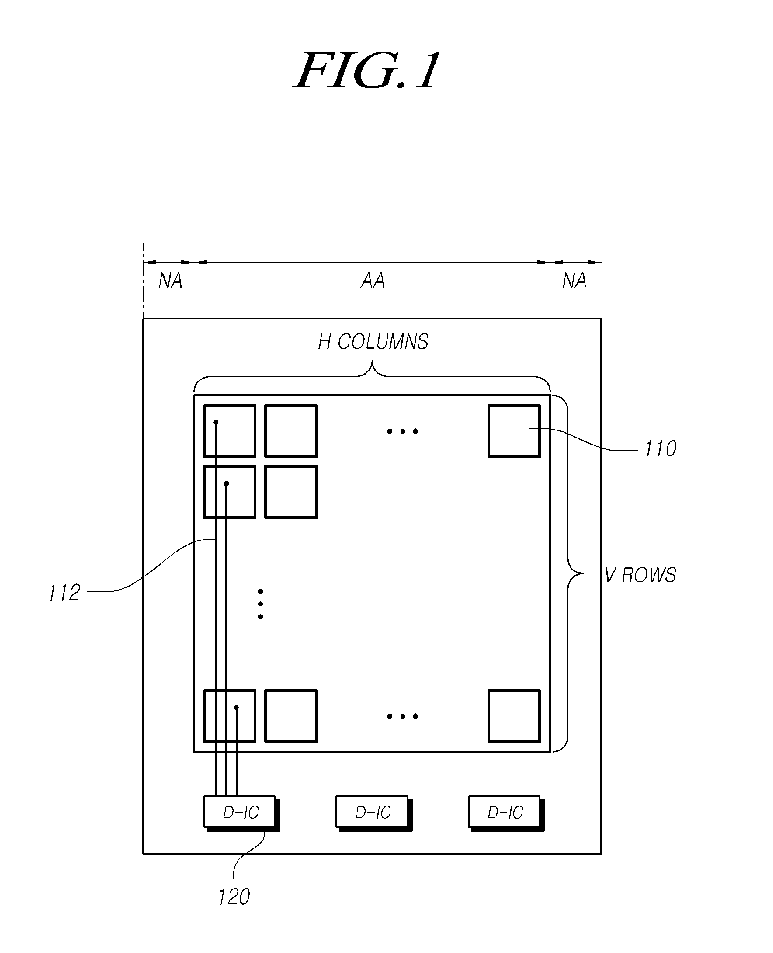 Display panel for display device