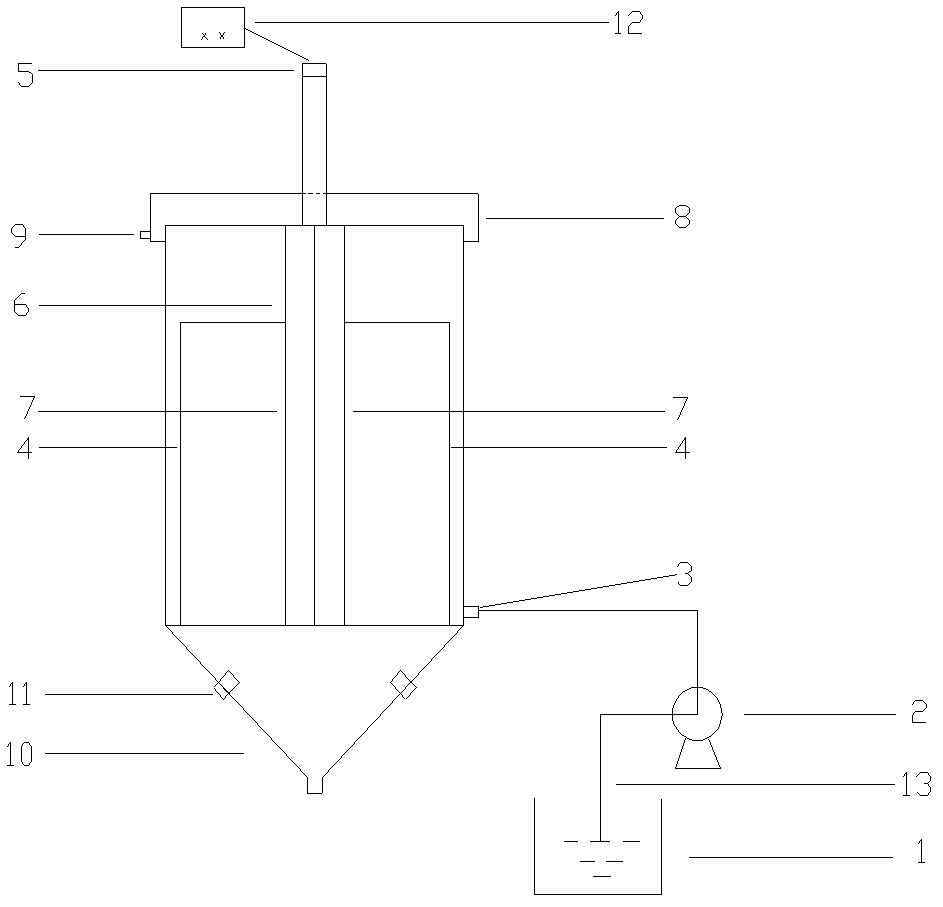 Rotary dye waste water decolorizing device and manufacturing method of adsorption plate