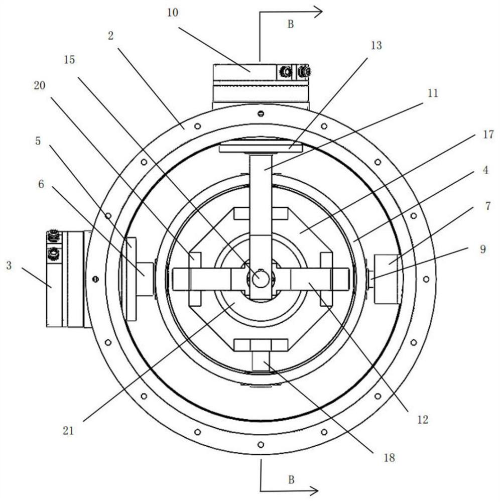 Third-harmonic five-axis series-parallel swinging head