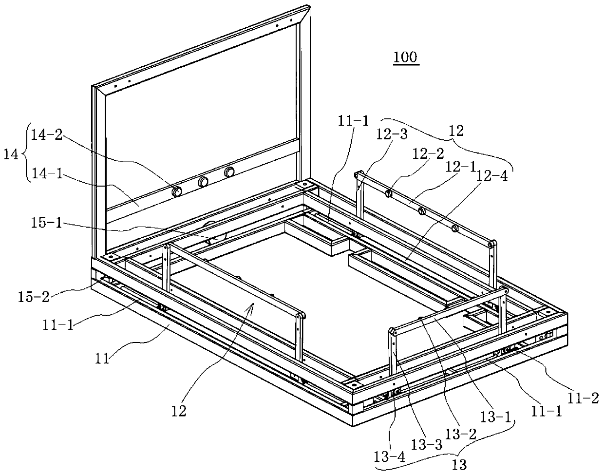 Parallel torsion type automatic vehicle parking deviation rectifying device and deviation rectifying method thereof