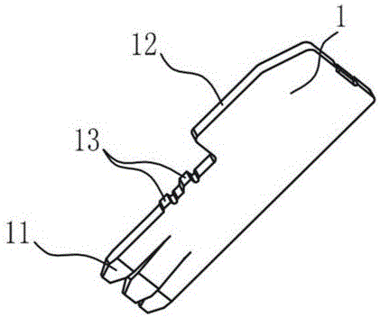 Insulation puncturing terminal structure for wire connector