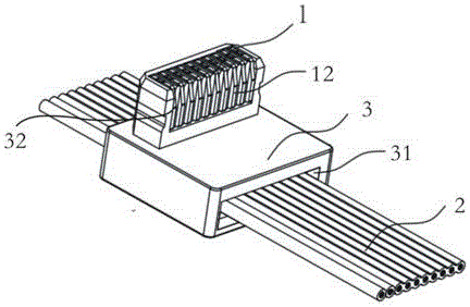 Insulation puncturing terminal structure for wire connector