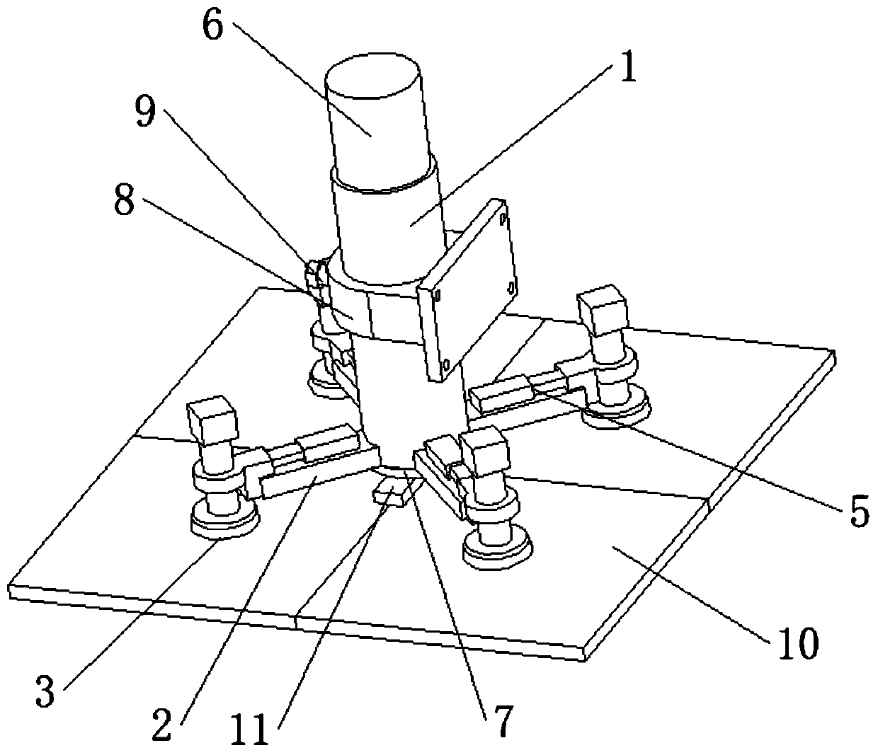 Splicing device of building curtain wall aluminum plate and splicing method thereof