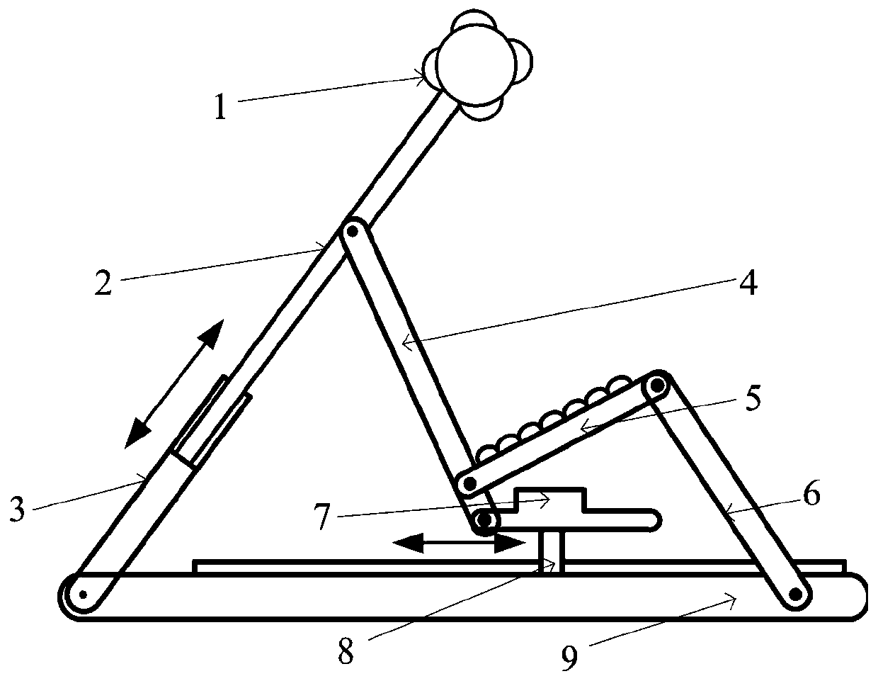 Shank muscle rehabilitation and nursing device