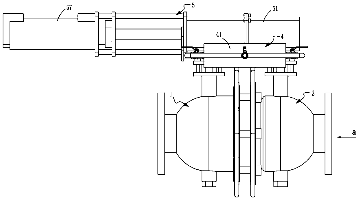 Pneumatic sealing combined control valve