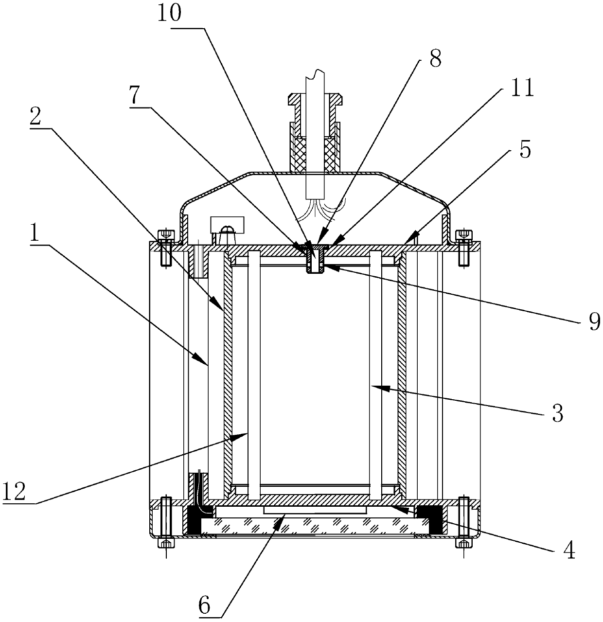 Efficient cooling LED floodlight