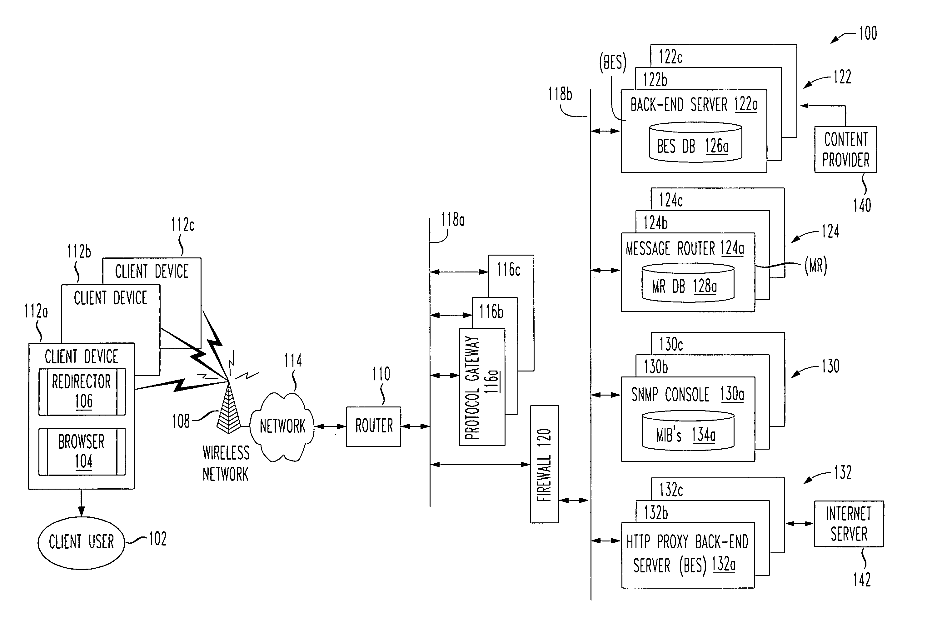 System and method to publish information from servers to remote monitor devices