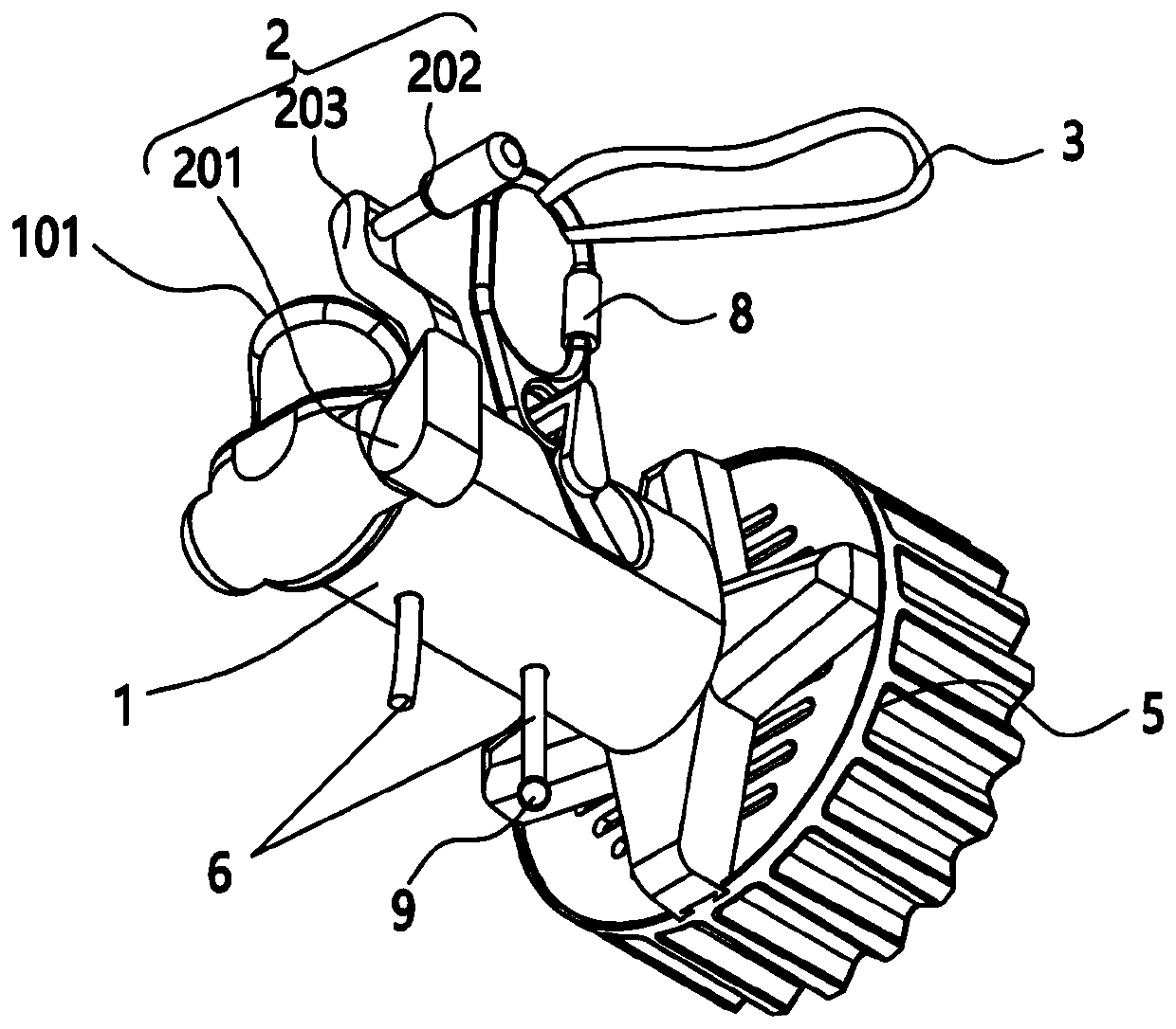 High-altitude rescue method under hot-line work