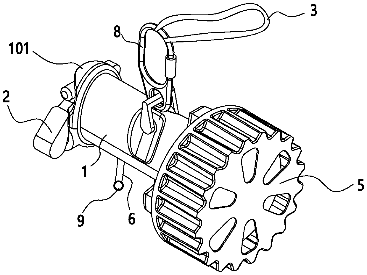 High-altitude rescue method under hot-line work