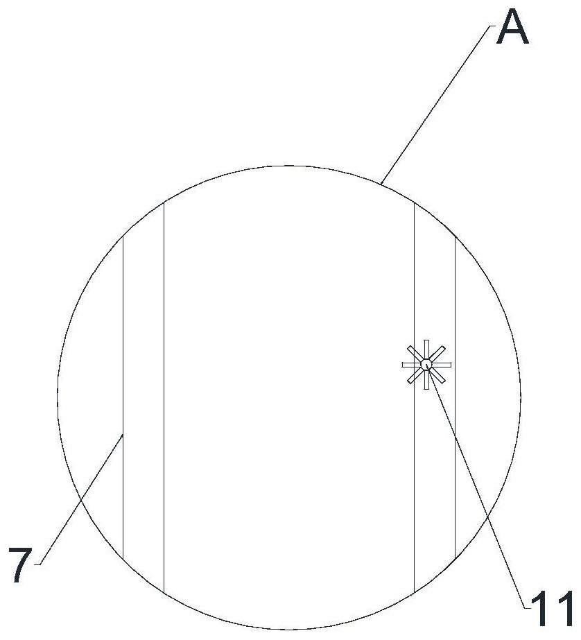 Exhaust heat radiating device of container generator set