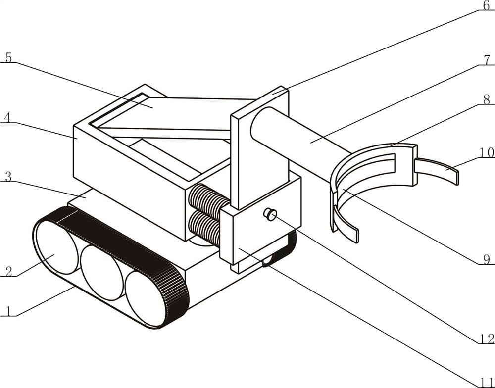 Blind person one-hundred-meter training auxiliary device