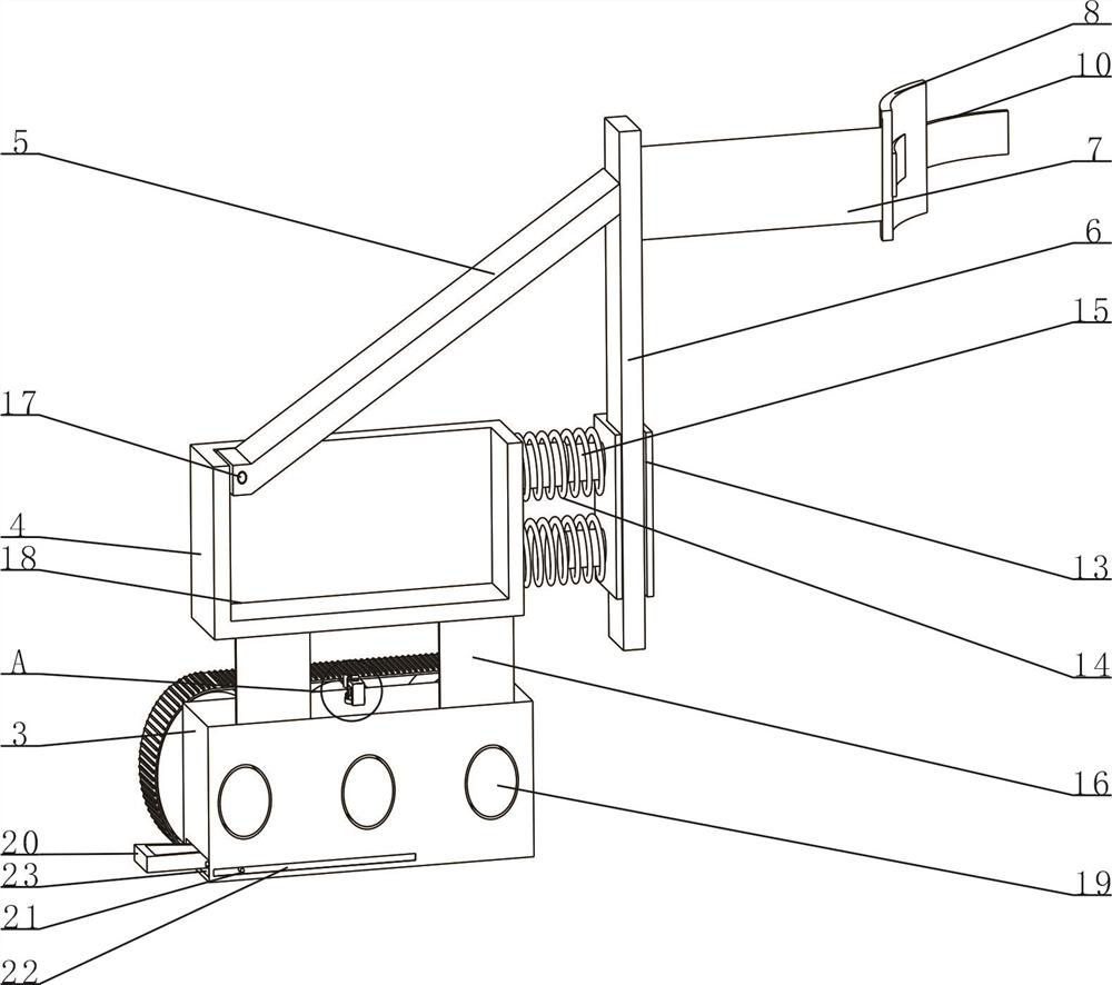 Blind person one-hundred-meter training auxiliary device