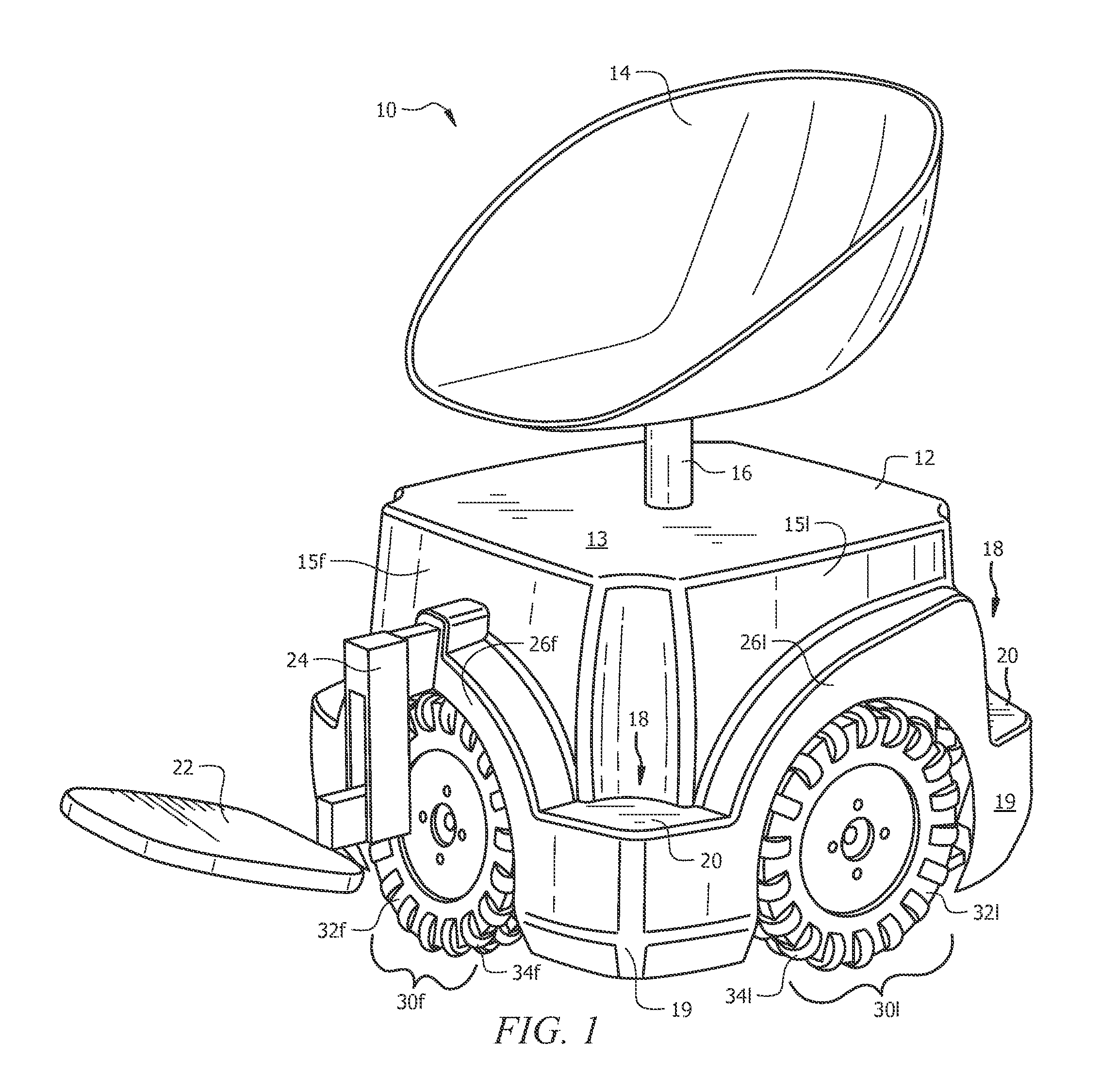 Omni-directional remote-controlled mobility apparatus