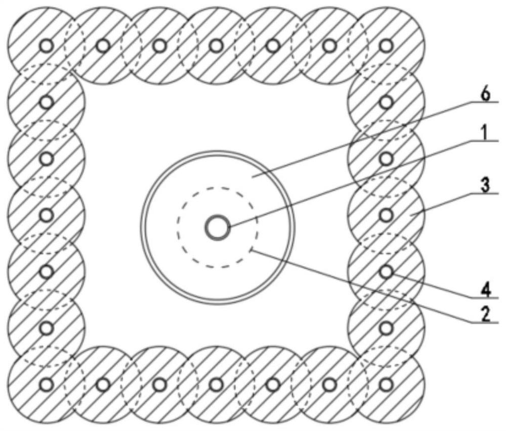 Construction method for vertical main pipe protection of hot spring well in foundation pit