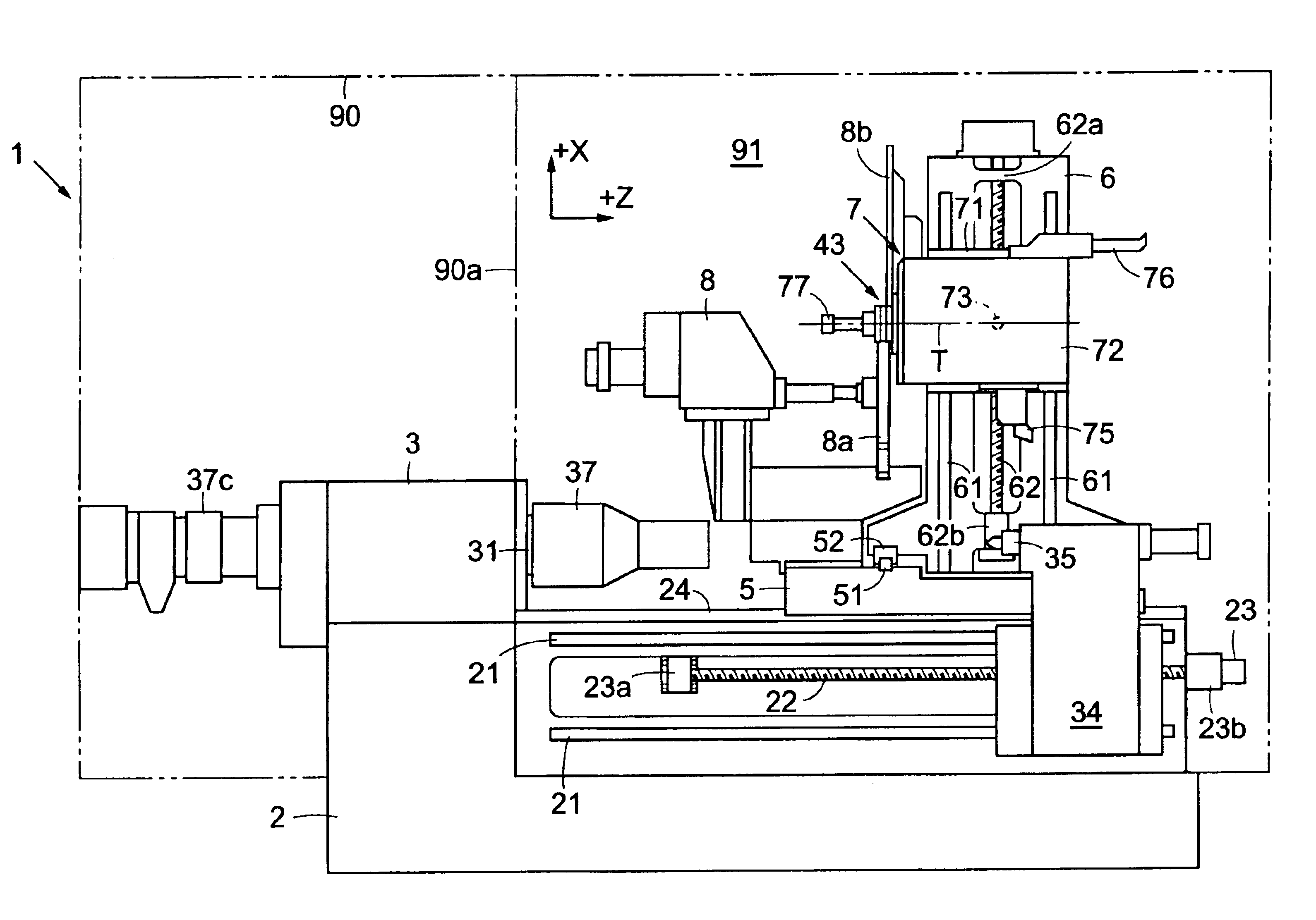 Multi-function machine tool and machining method in multi-function machine tool