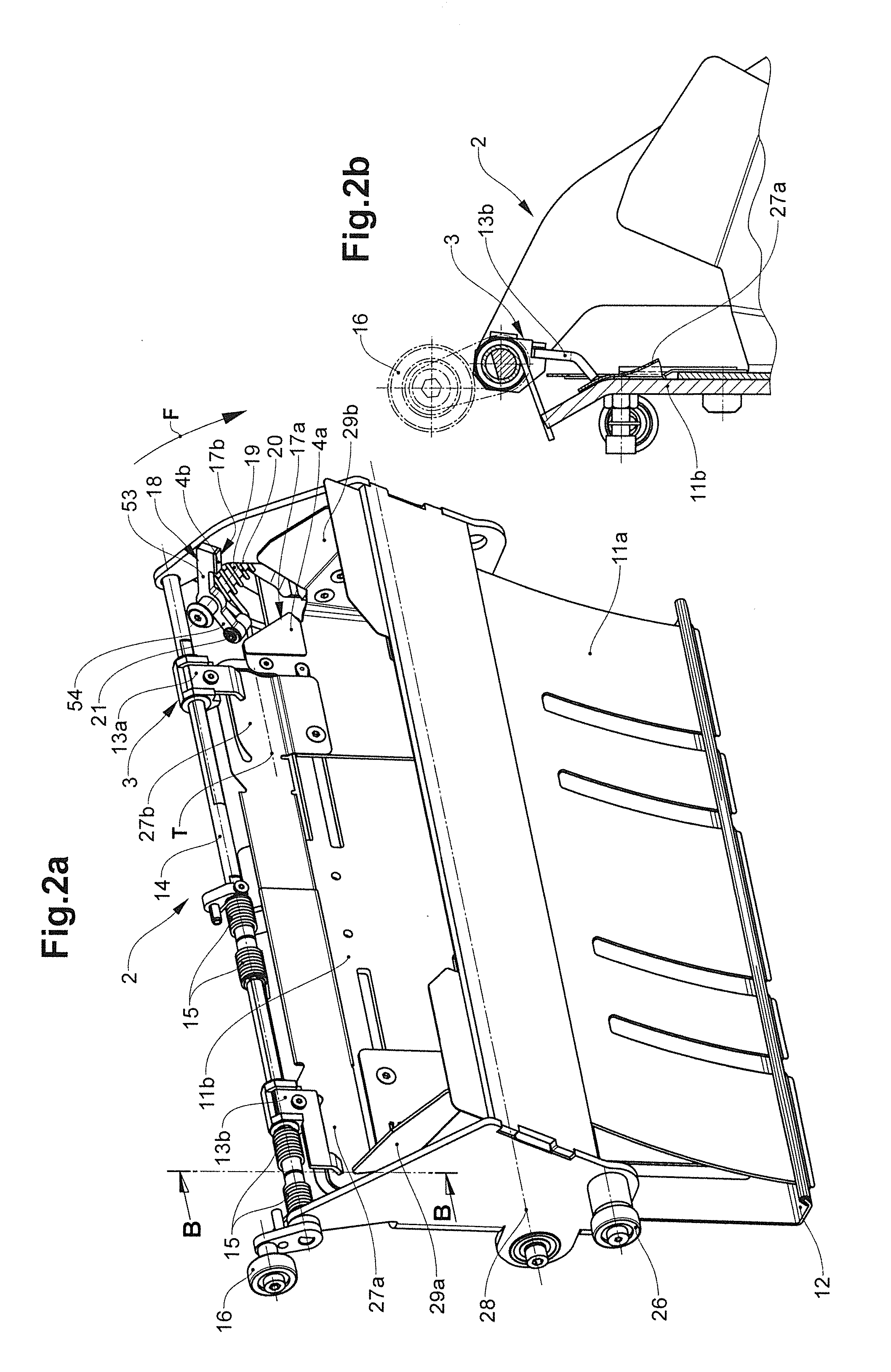 Device and method for separating product parts of a multi-part product