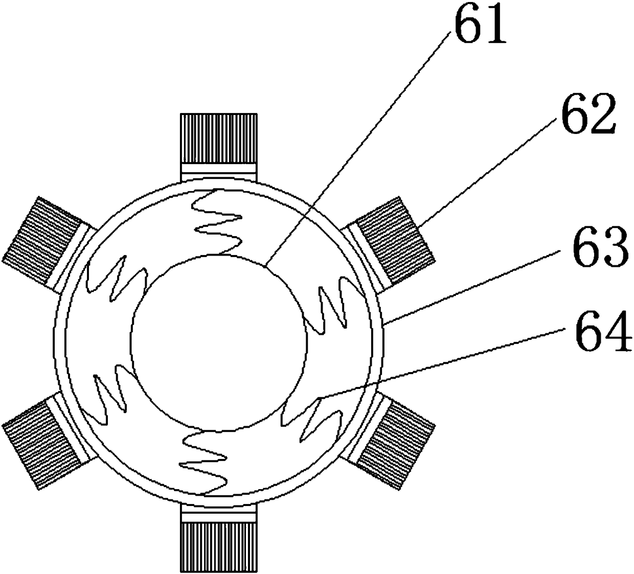 Cleaning device for accurate thread pipe component