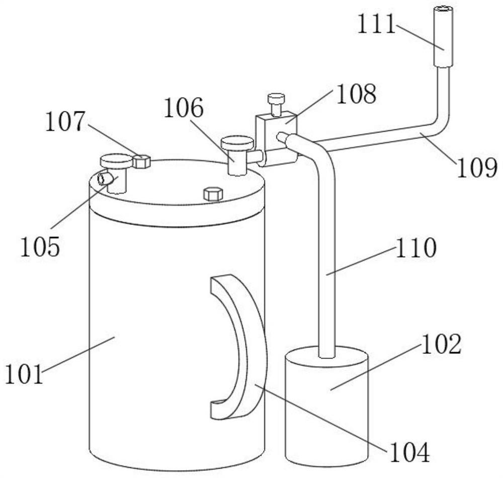 Liquid ammonia sampling device