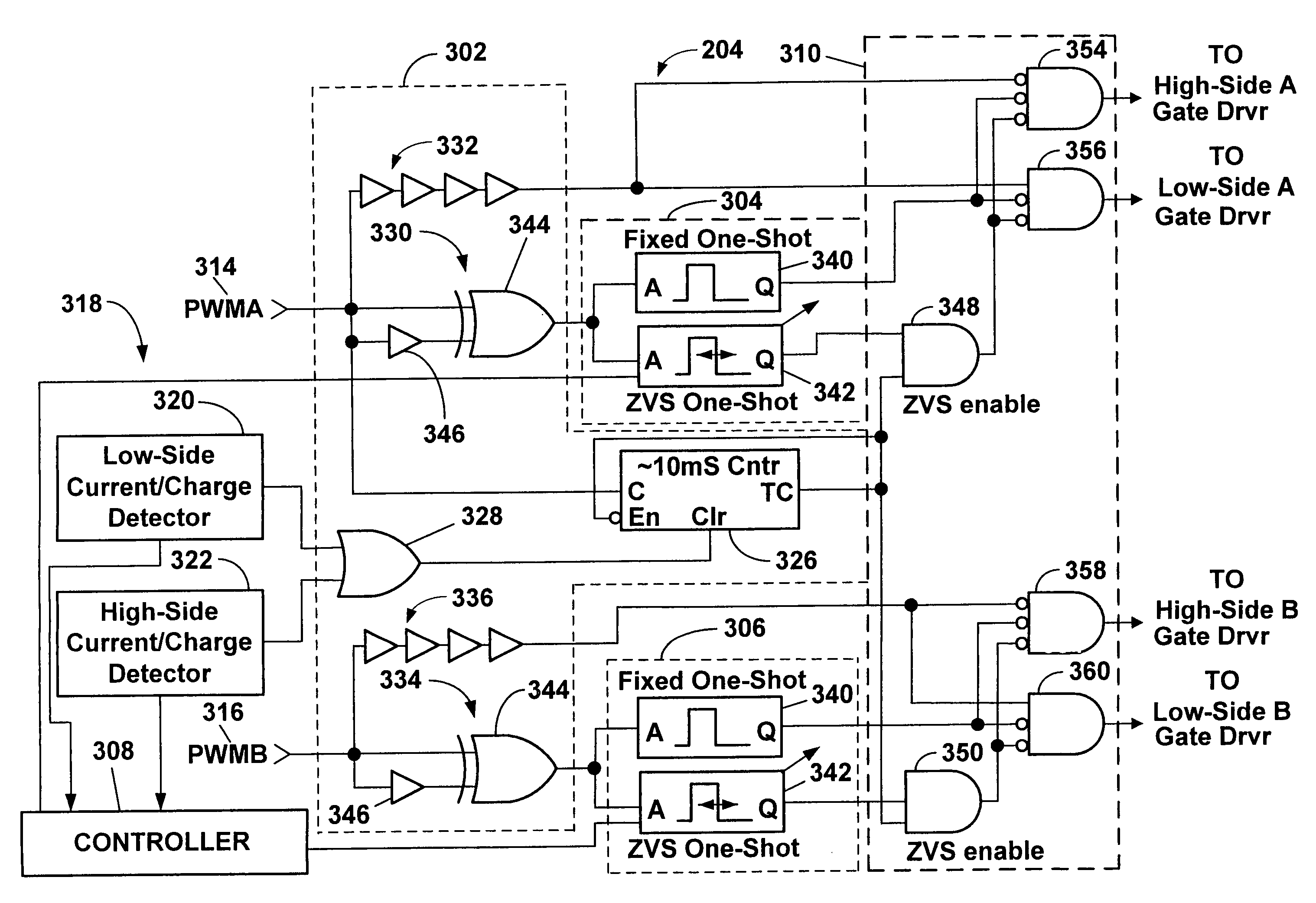 Automatic zero voltage switching mode controller