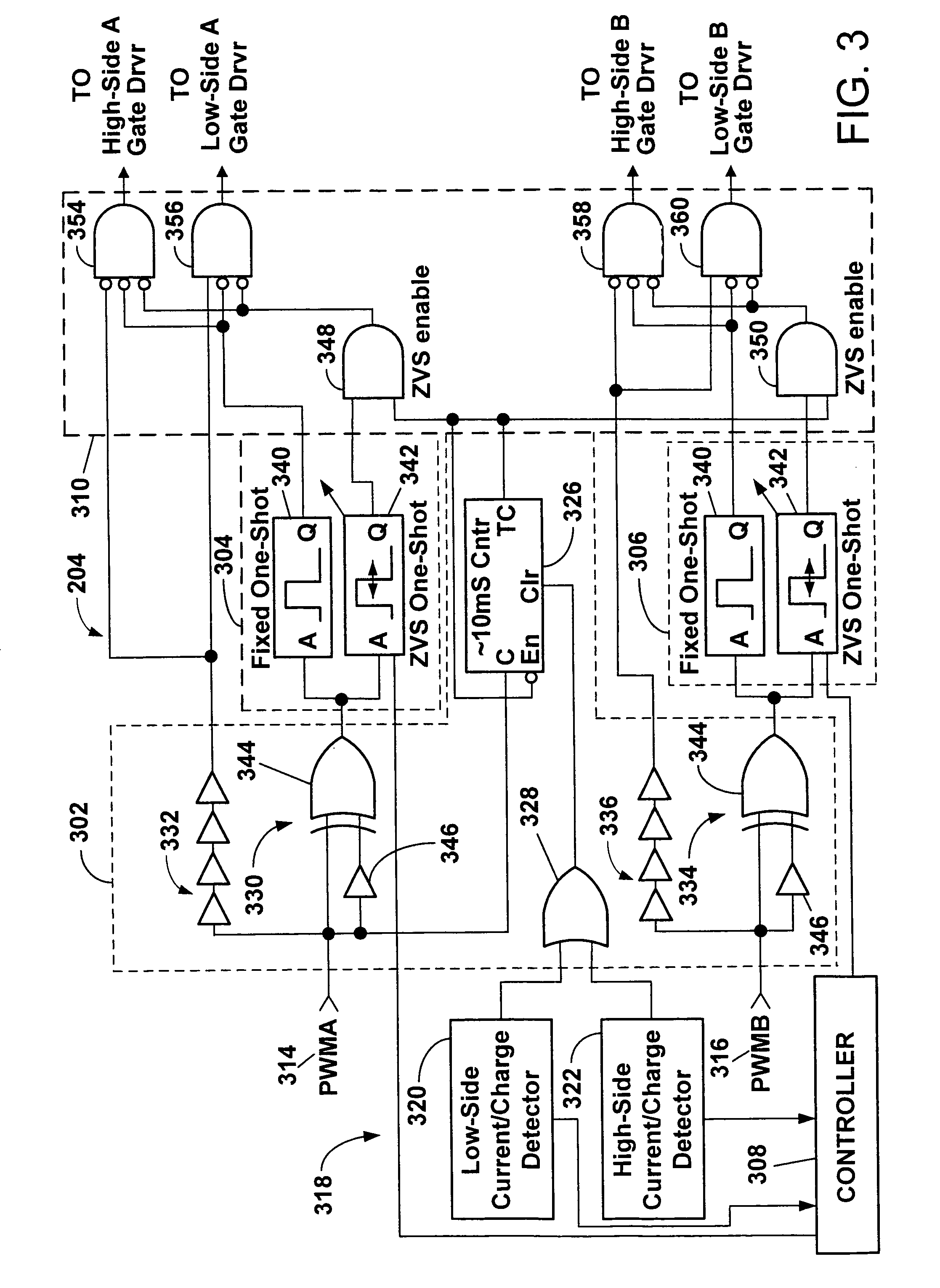 Automatic zero voltage switching mode controller