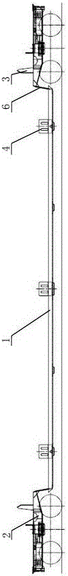 U-shaped structure underframe