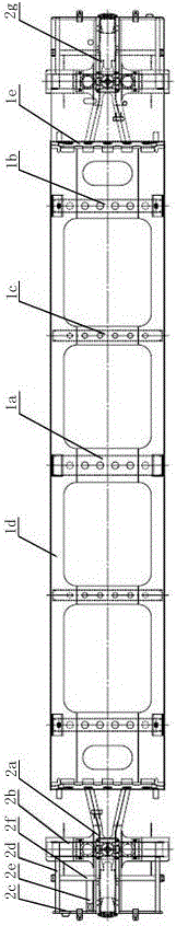 U-shaped structure underframe