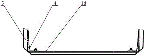 U-shaped structure underframe