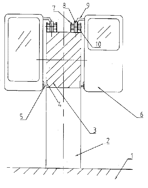 Side hang type transporting equipments