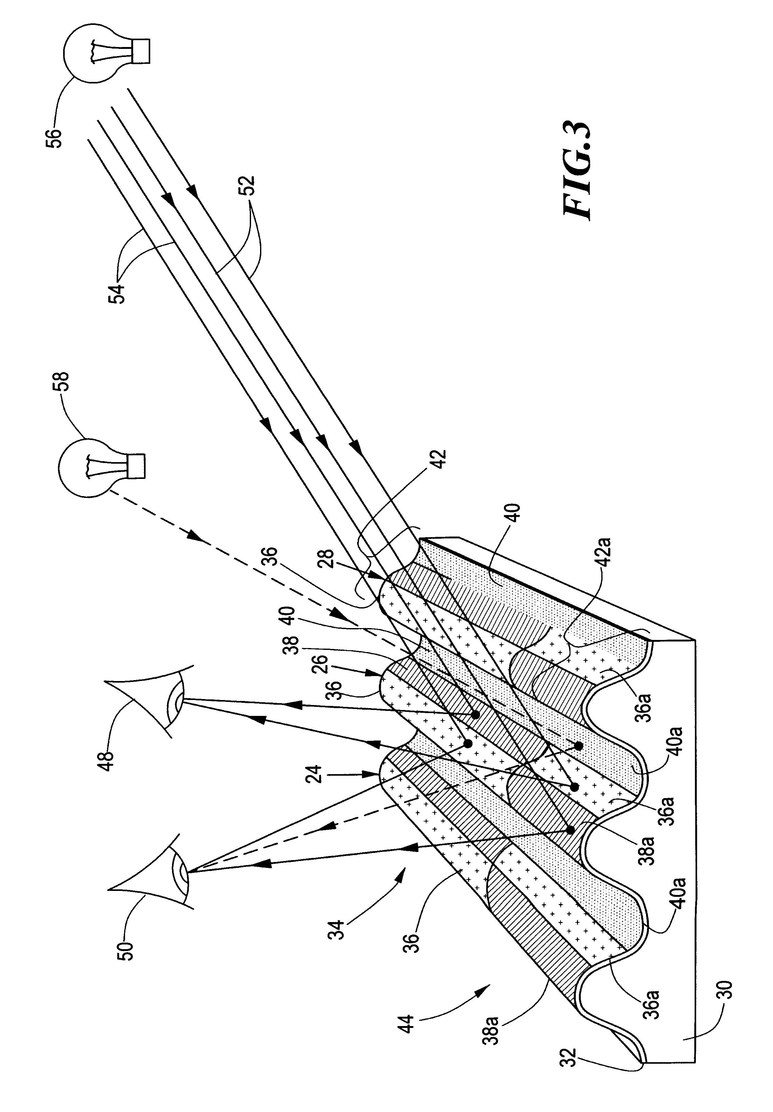 Variable color print with locally colored regions and method of making same