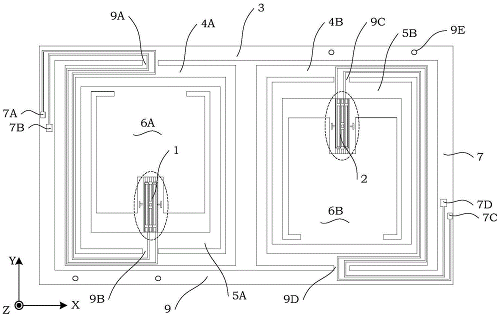 Integrated differential quartz beam accelerometer with temperature measurement function based on t-shaped structure