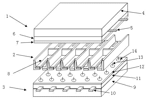 Shadow mask type plasma display panel