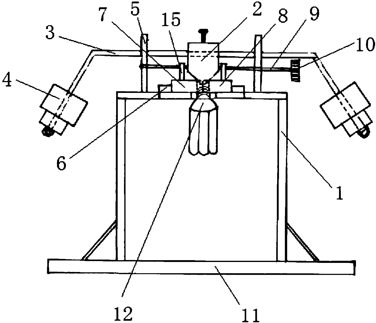 Lamp head pressure resistance testing device