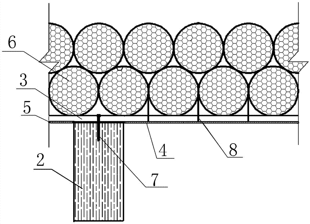 Hidden keel thatch roof structure and construction method