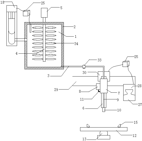 A kind of polyurethane black material spraying equipment