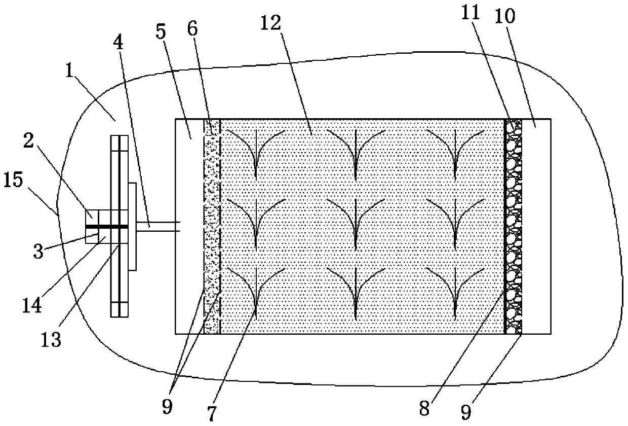 A water purification device for landscape water and artificial lakes