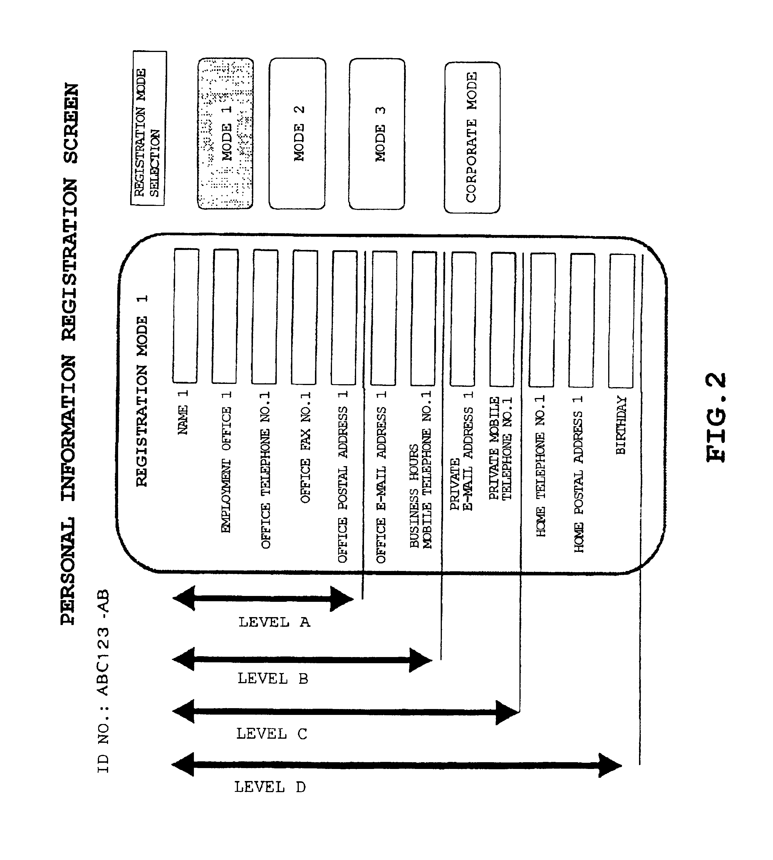 Method of changing and delivering personal information, and personal information change and delivery system