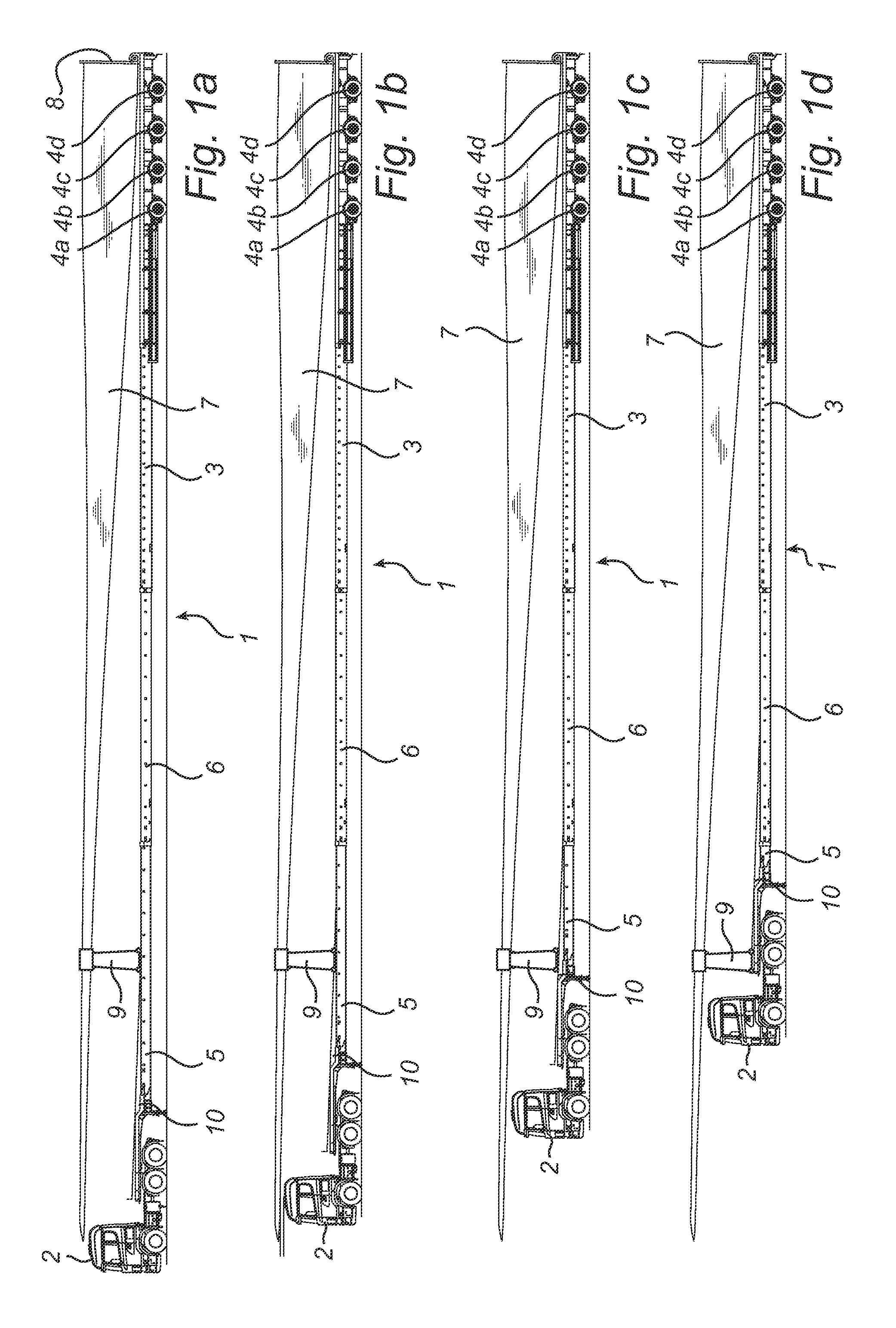 Telescopic vehicle and method for transporting a long object