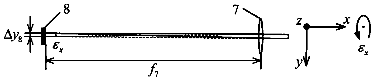 Transceiving split five-degree-of-freedom measuring device and method with optical path drift compensation