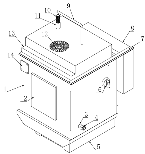 Automatic cleaning and disinfecting type fumigation therapeutic apparatus based on cloud computing