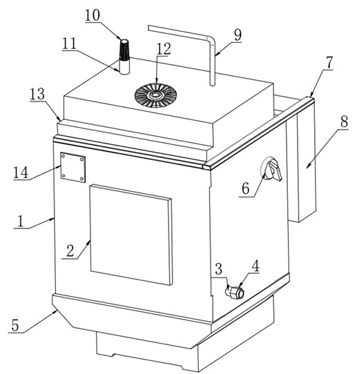 Automatic cleaning and disinfecting type fumigation therapeutic apparatus based on cloud computing