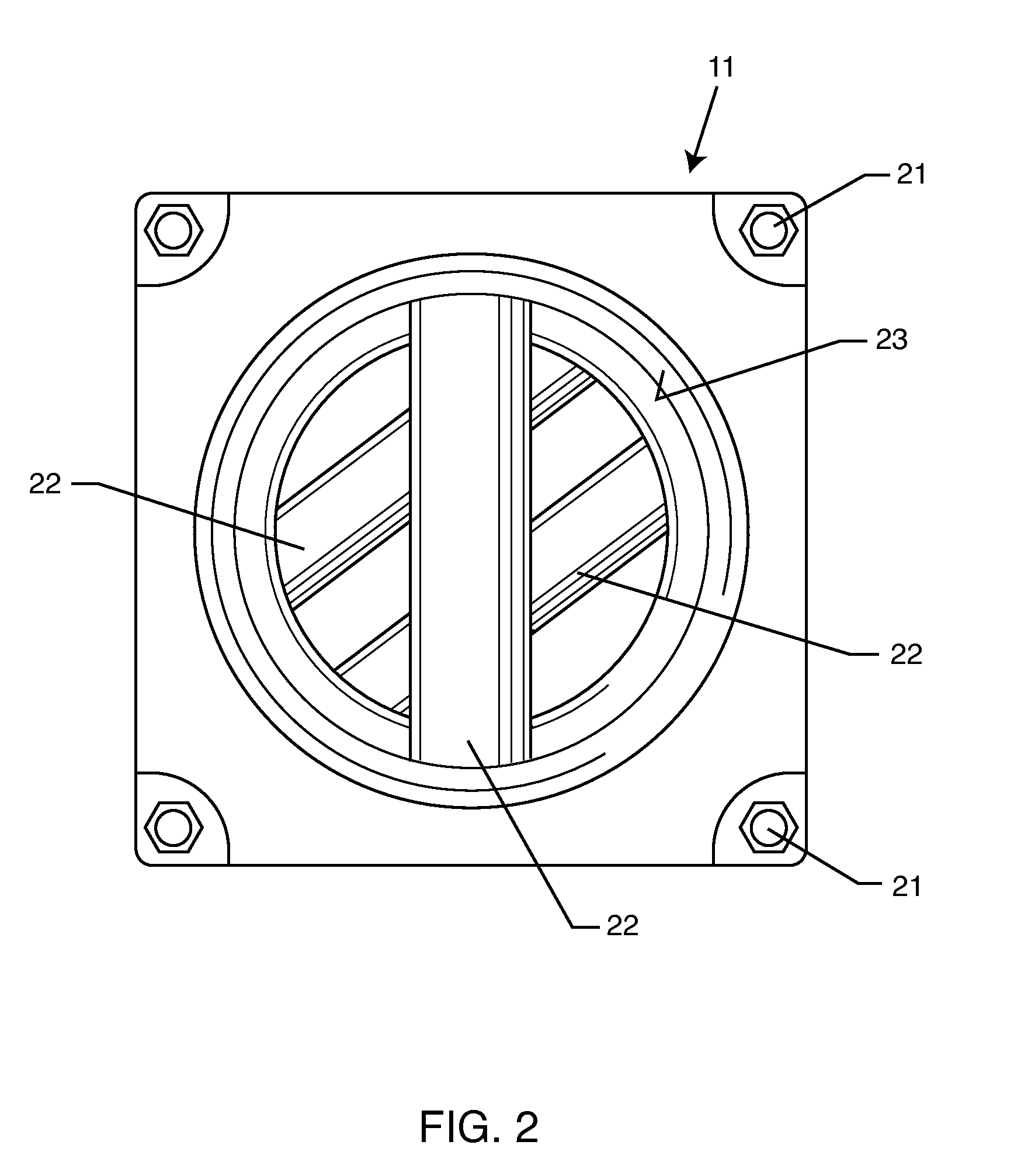 Magnetic block for a water knife