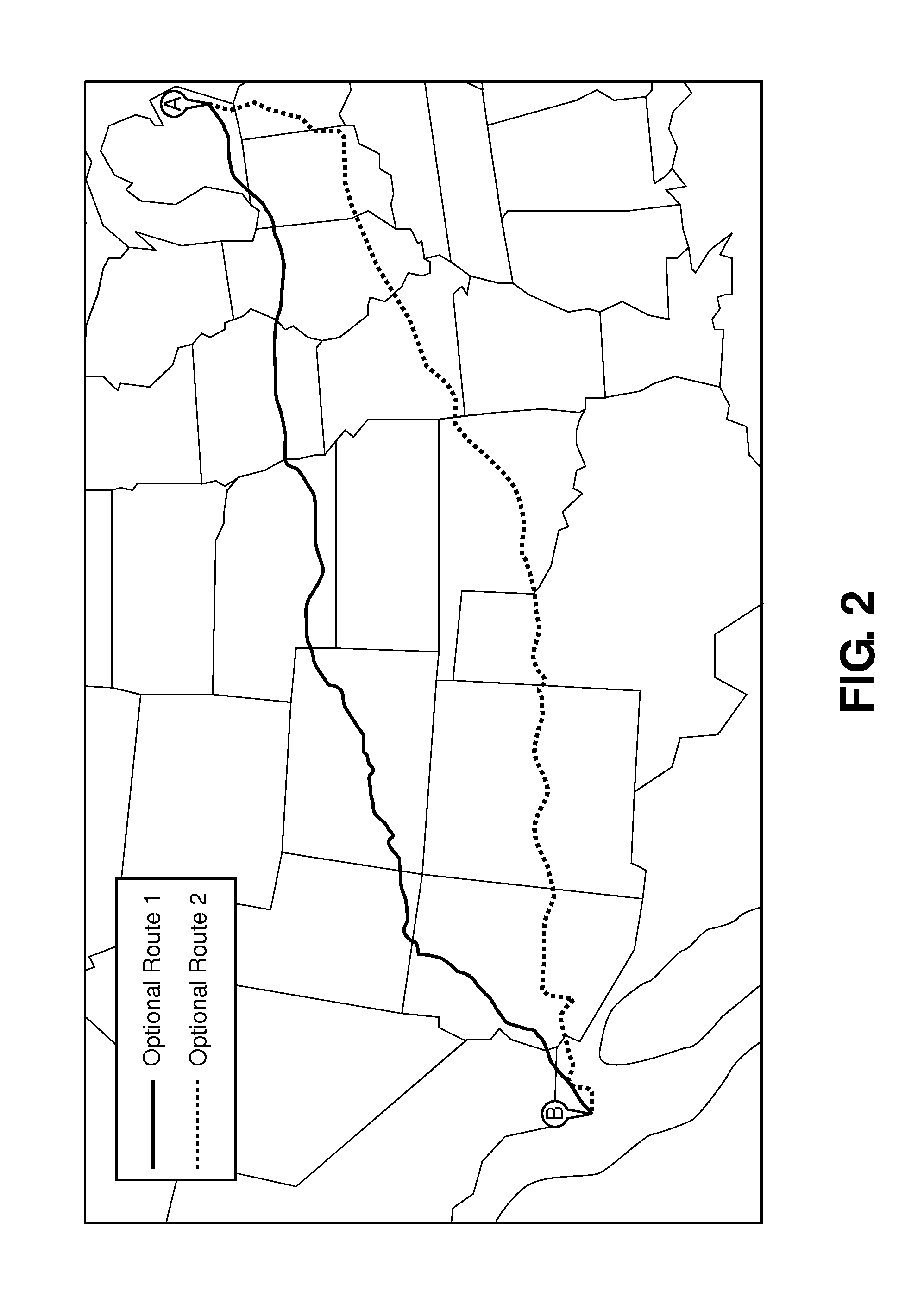 Method for computing an energy efficient route