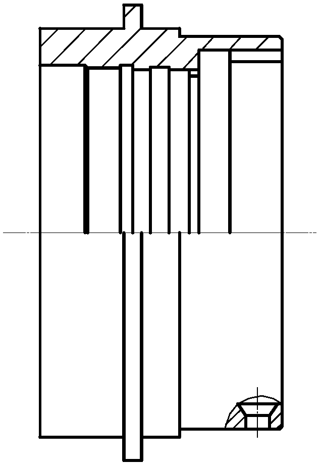 A chamfering punching device and method for hole inner wall