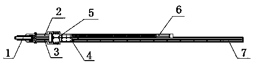 Inch aluminum board pushing device