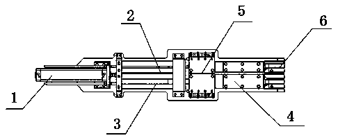 Inch aluminum board pushing device