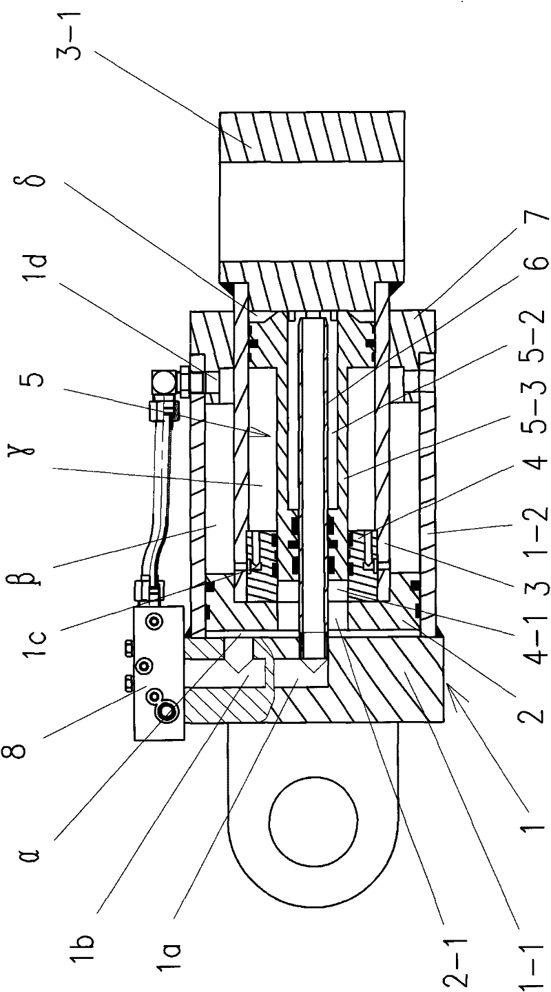 Pressurizing cylinder