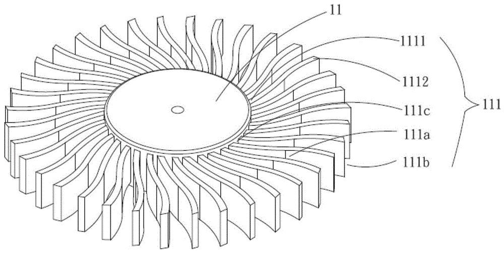 Centrifugal blade structure