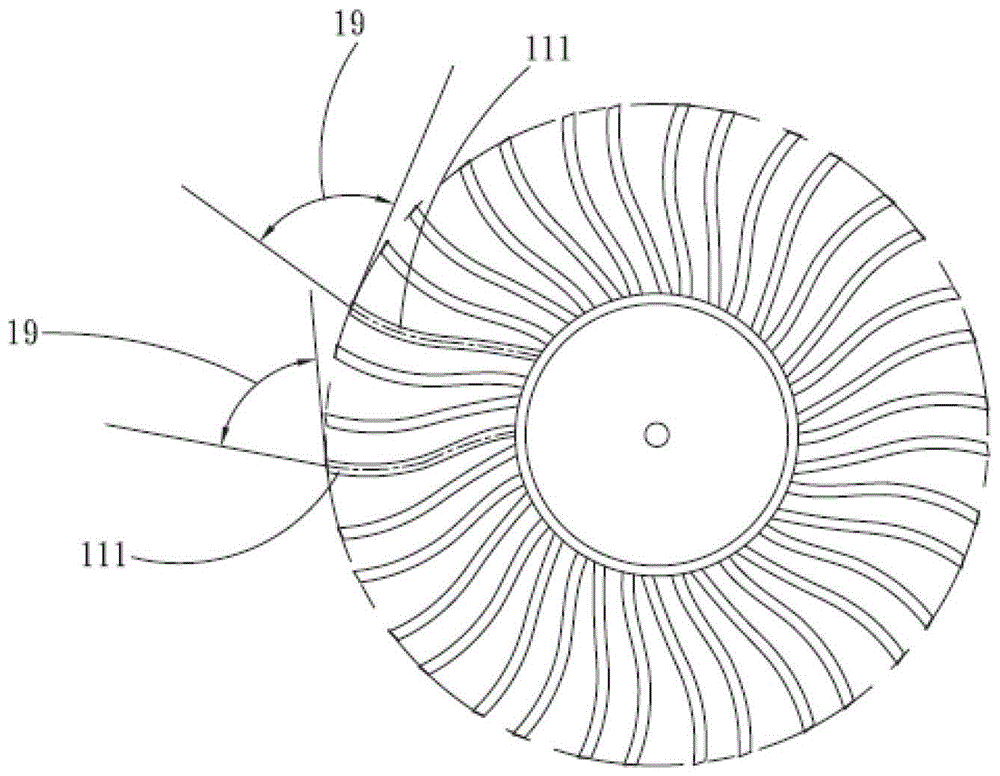 Centrifugal blade structure